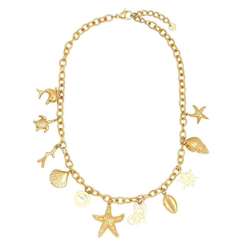 40cm Leuke Charms Fun roestvrijstalen ketting