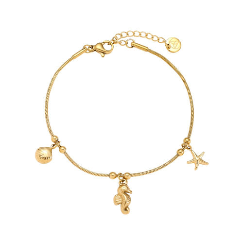 17cm Seehorse Star roestvrijstalen armband