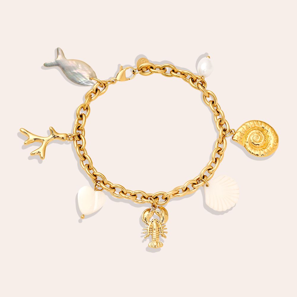 19cm Sealife Fun roestvrijstalen armband