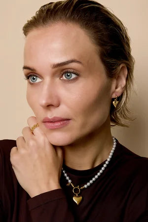 Hart oorbellen, eenvoudig, casual