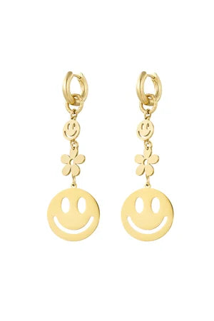 Smiley Flower oorbellen