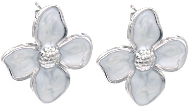 Oorbellen flower 3 cm