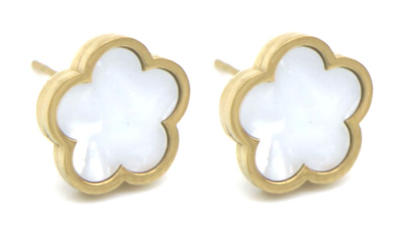 oorbellen studs 1.2cm flower