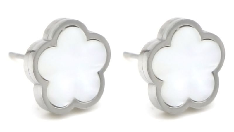 oorbellen studs 1.2cm flower