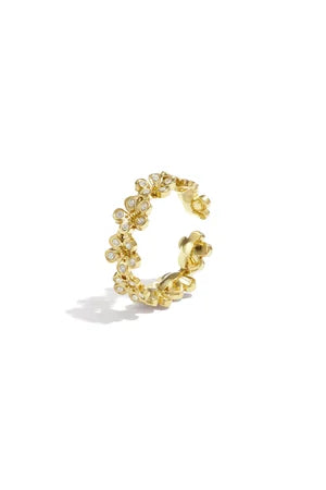 ring madeliefjes belegd met steentjes