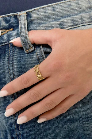 minimalistische ring hart